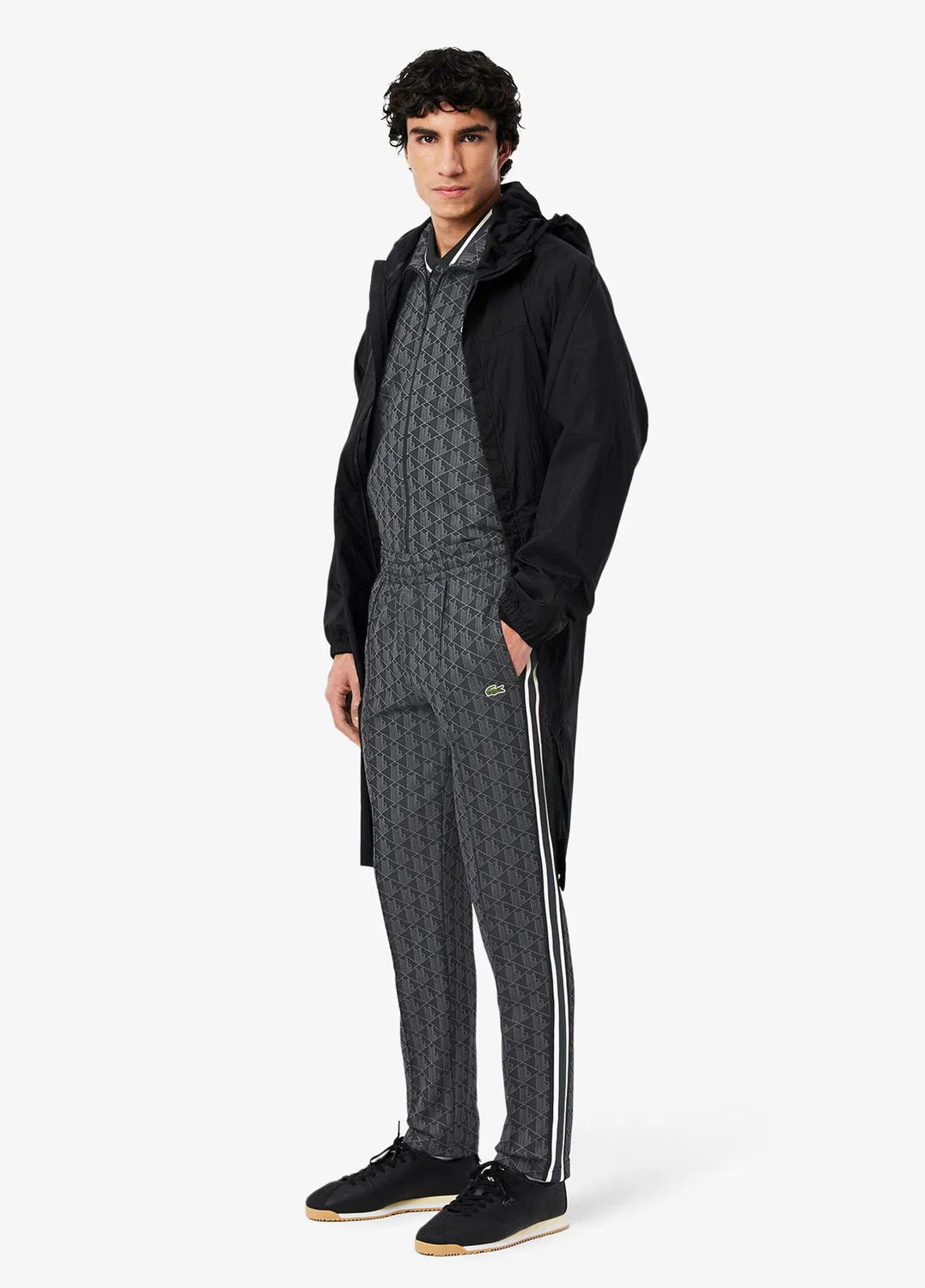 Спортивные штаны Lacoste Monogram Regular Fit, black — фото 2