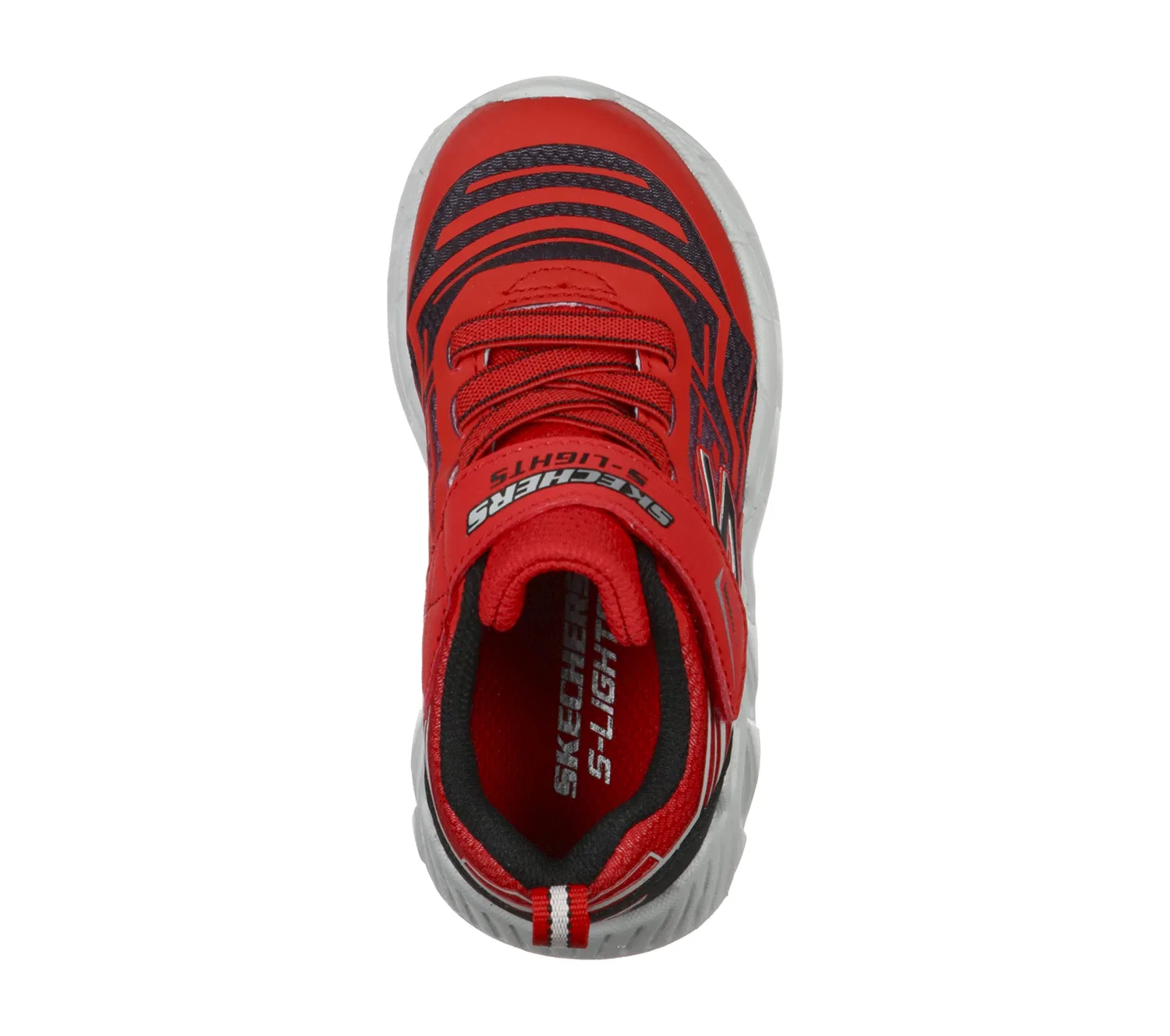 Детские кроссовки для мальчиков со светящейся подошвой Magna-lights Skechers, Blue With Green Details — фото 4