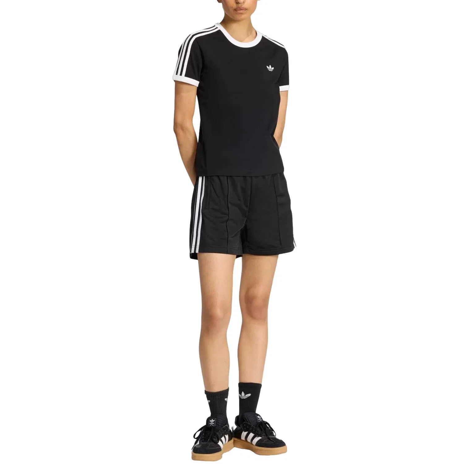 Женские шорты с принтом Firebird Classic Adidas, черный — фото 4