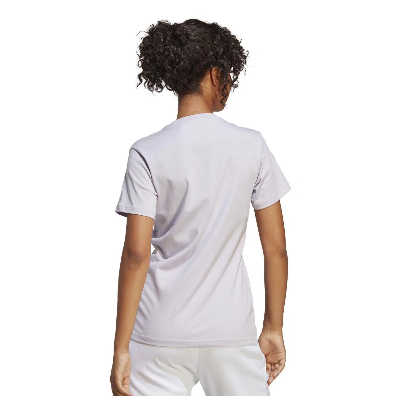 Женская хлопковая футболка Loungewear Essentials Logo Tee Adidas, Violett — фото 2