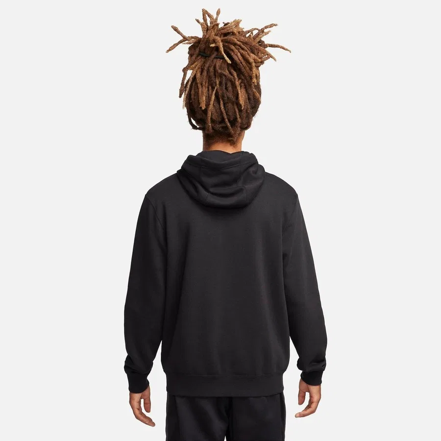 Мужской свитшот с капюшоном и длинным рукавом Sportswear Fleece Fz Nike, Черный — фото 3