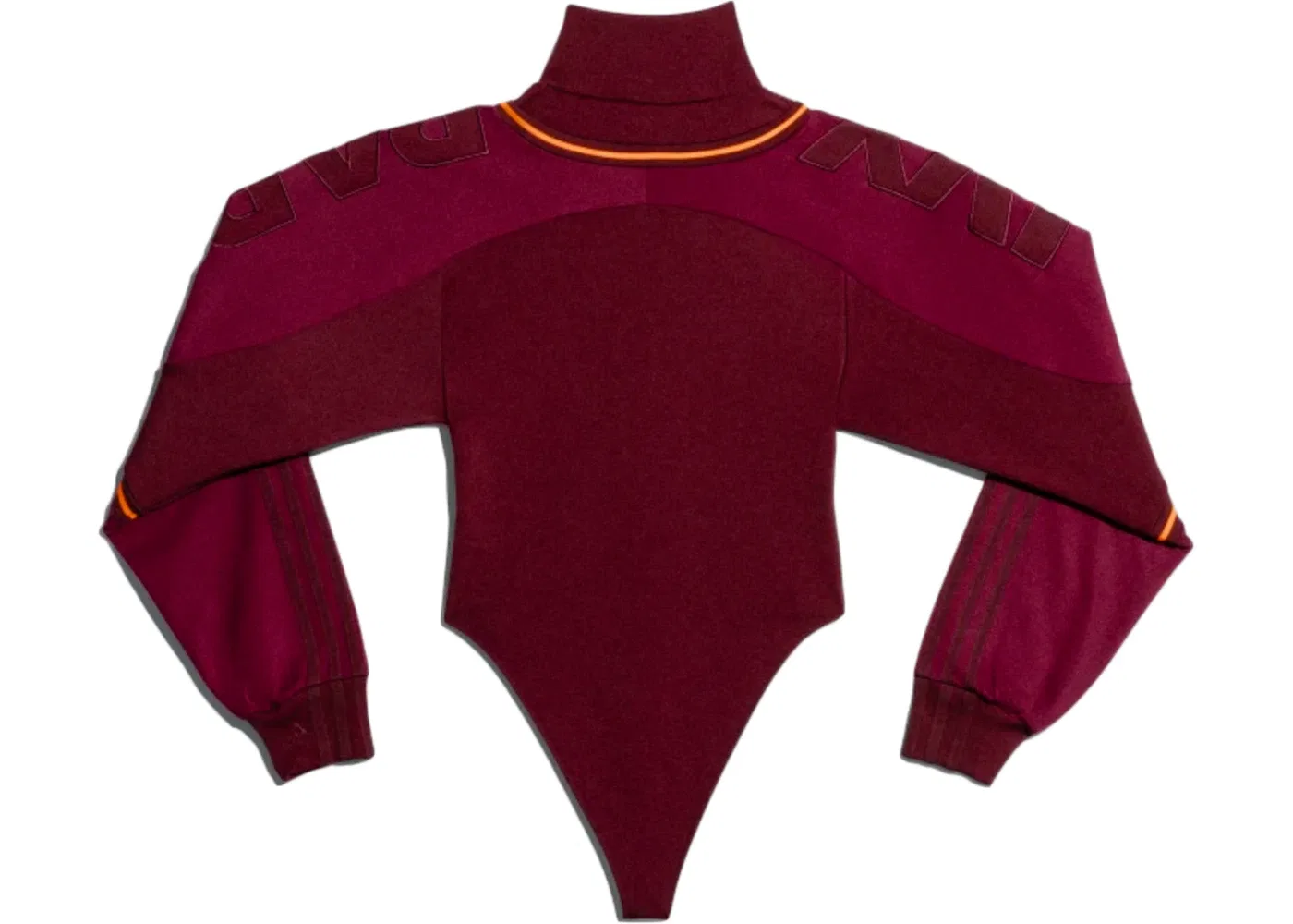 Женское боди с принтом Bodysuit Adidas, Maroon/Amazon Red/Solar Orange — фото 2