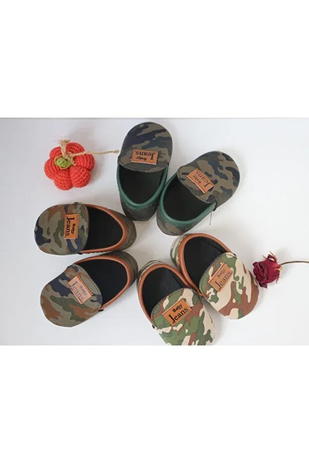 Детские ботинки для мальчиков с камуфляжным принтом Zindrellakids, Camouflage 3 — фото 2