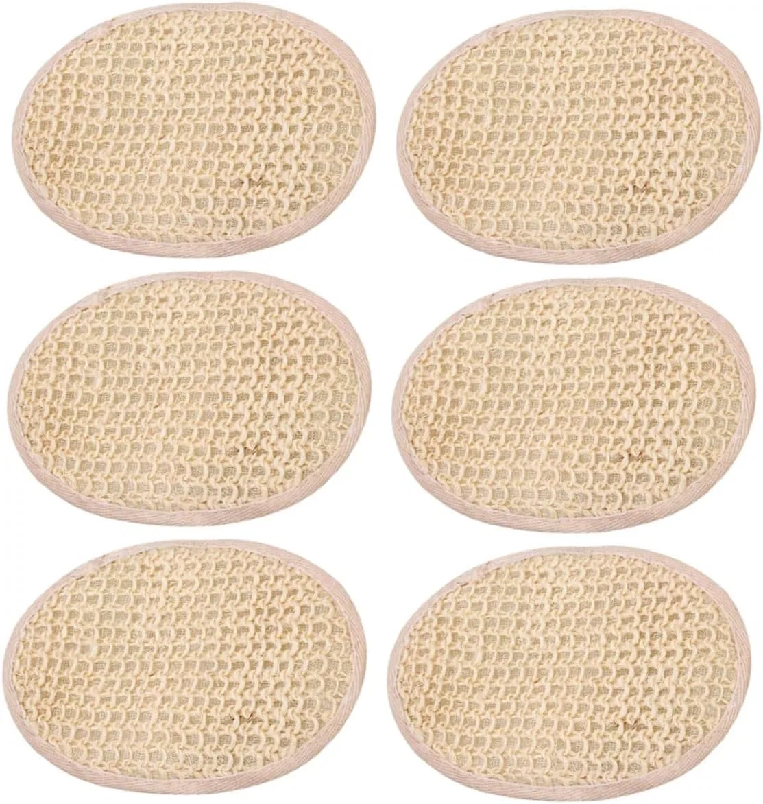 Мочалка для душа из натуральной губки, набор из 18 шт, Light Yellow Beatifufu