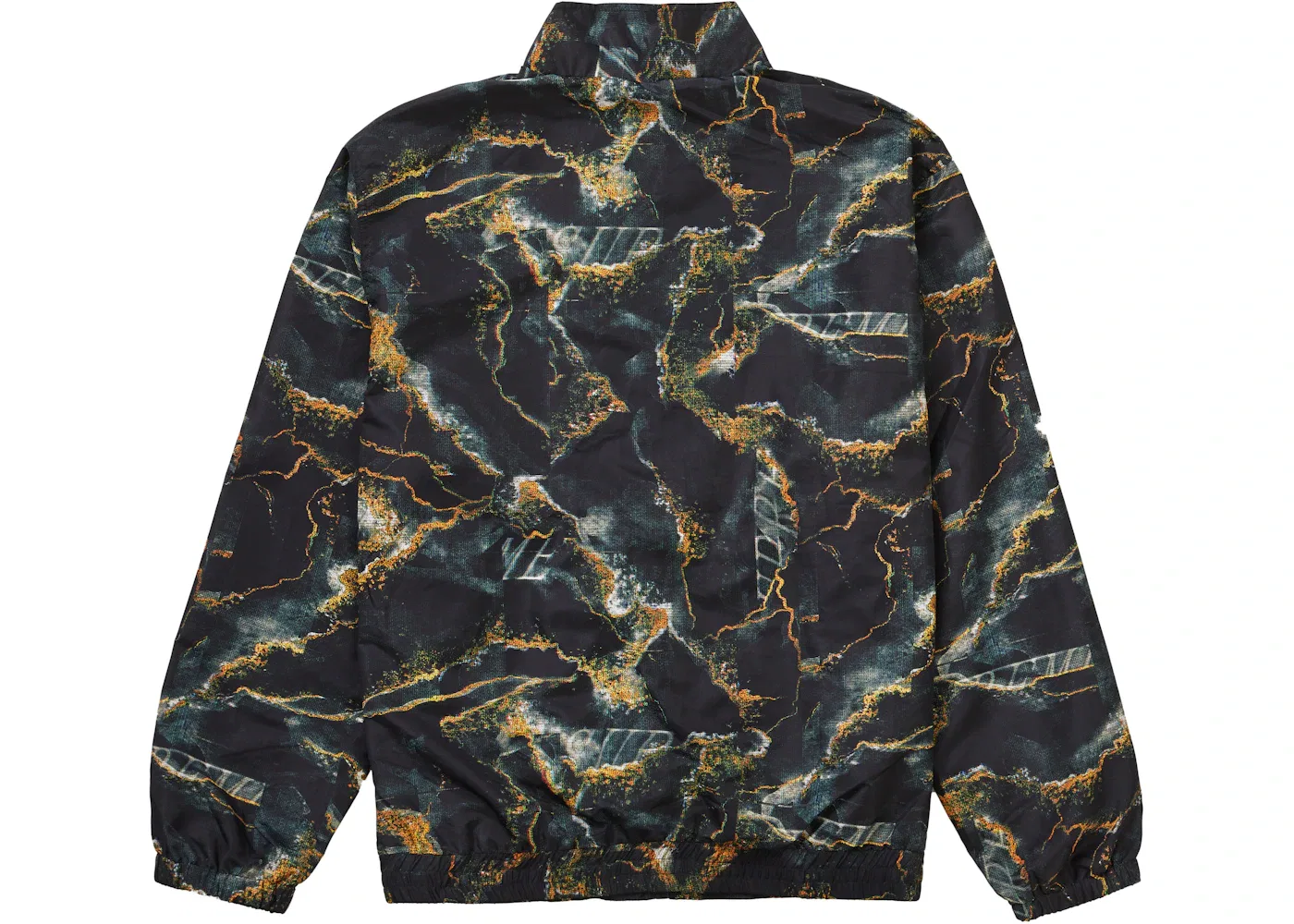 Мужская куртка-бомбер Supreme Marble Track Jacket, Black — фото 2