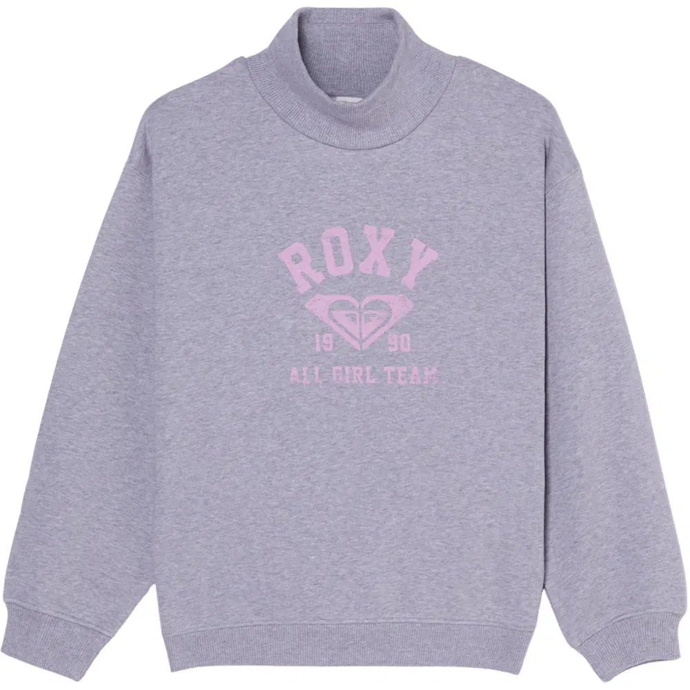 Детское худи для девочек с принтом Bye Bye Rain Roxy, Grey