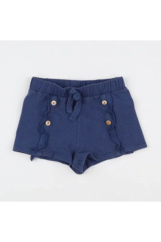Детские шорты для девочек с принтом Zeyderkids, Navy Blue