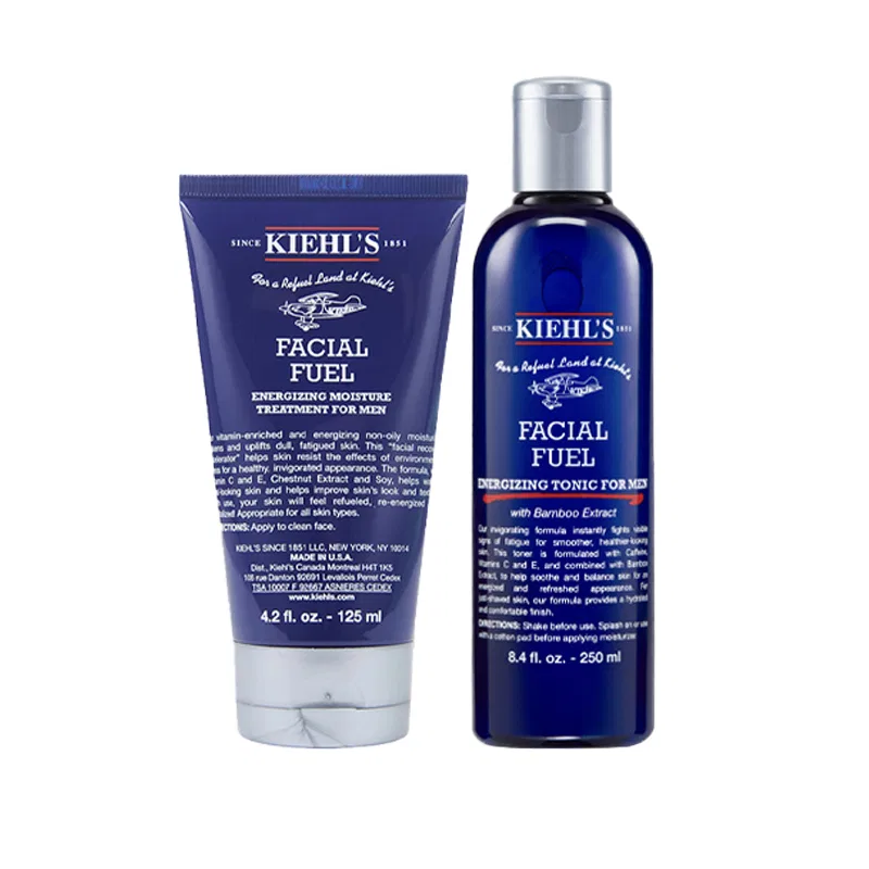 Мужской набор для ухода за кожей с тонером и лосьоном Kiehl's, 250 мл + 125 мл