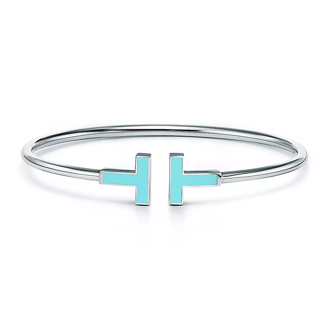 

Браслет Tiffany & Co Tiffany T Turquoise Wire, белое золото