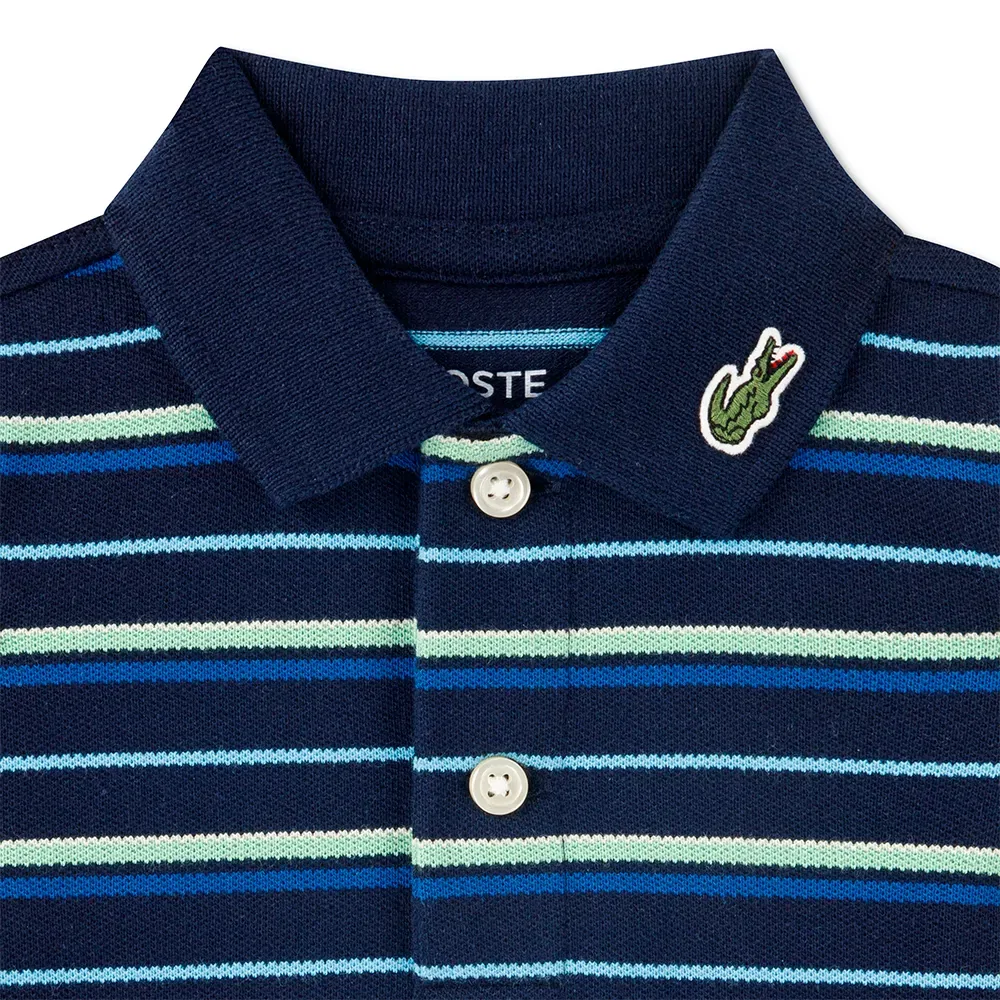 Ромпер с коротким рукавом Lacoste Kids, синий — фото 3
