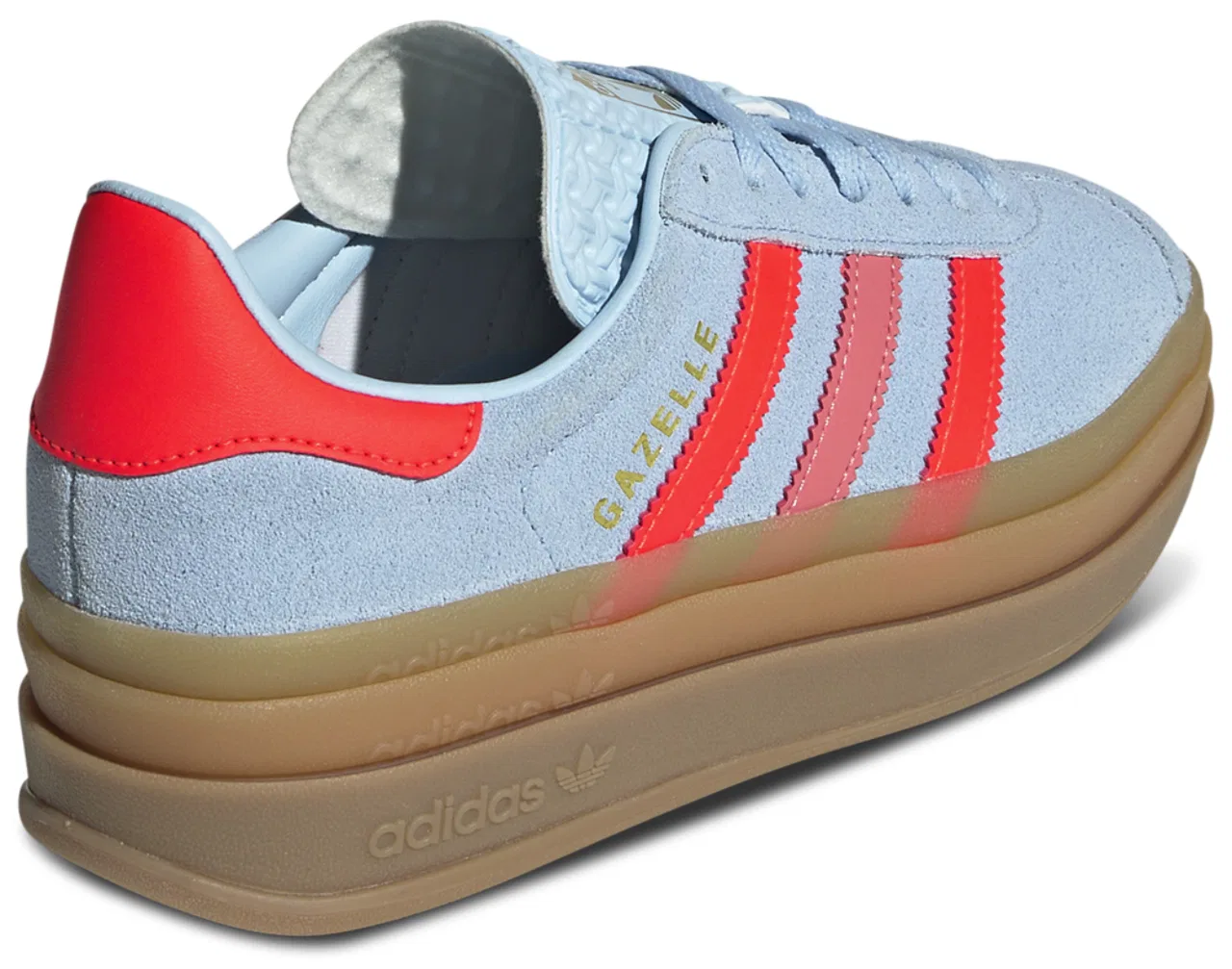 Кроссовки для девочек Gazelle Bold Adidas, цвет Clear Sky/Solar/Metallic Gold — фото 3