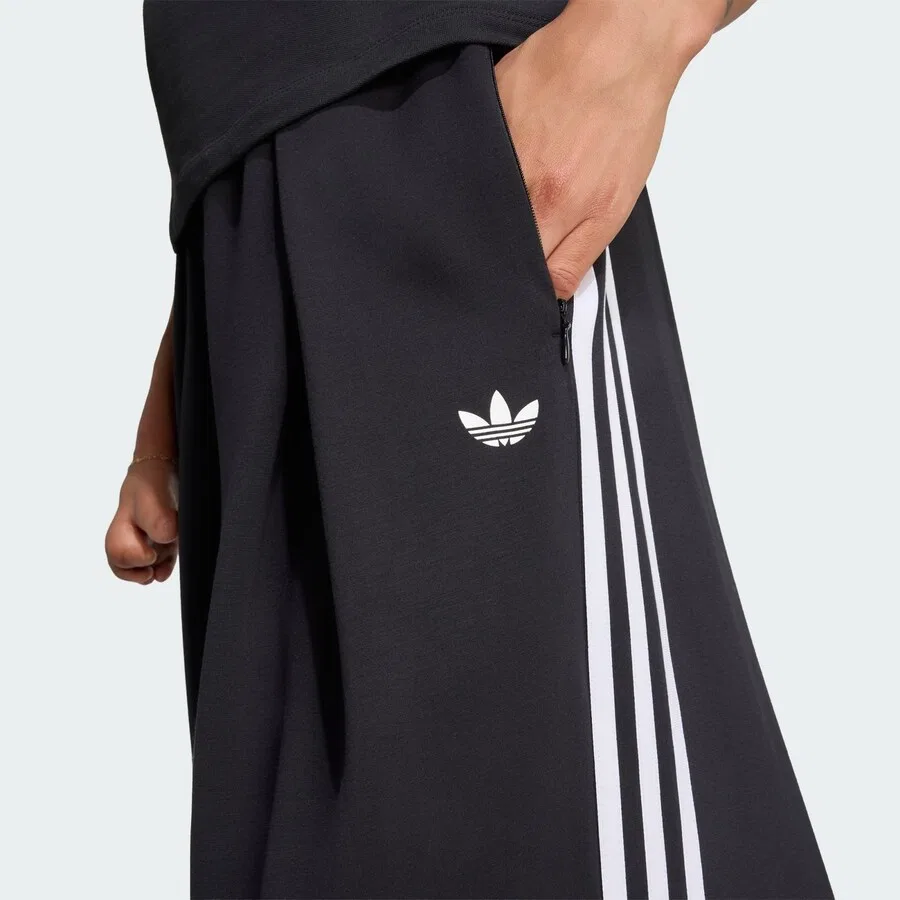 Брюки Adidas Originals свободного кроя со складками спереди, модель, черные — фото 3