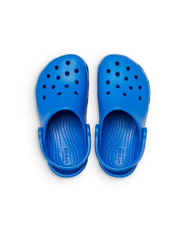 Детские сабо для девочек с перфорацией Crocs, синий — фото 4