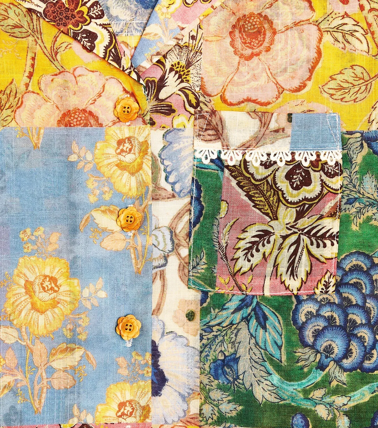 Блузка с объемными рукавами Patch Floral Zimmermann Kids, мультиколор — фото 3