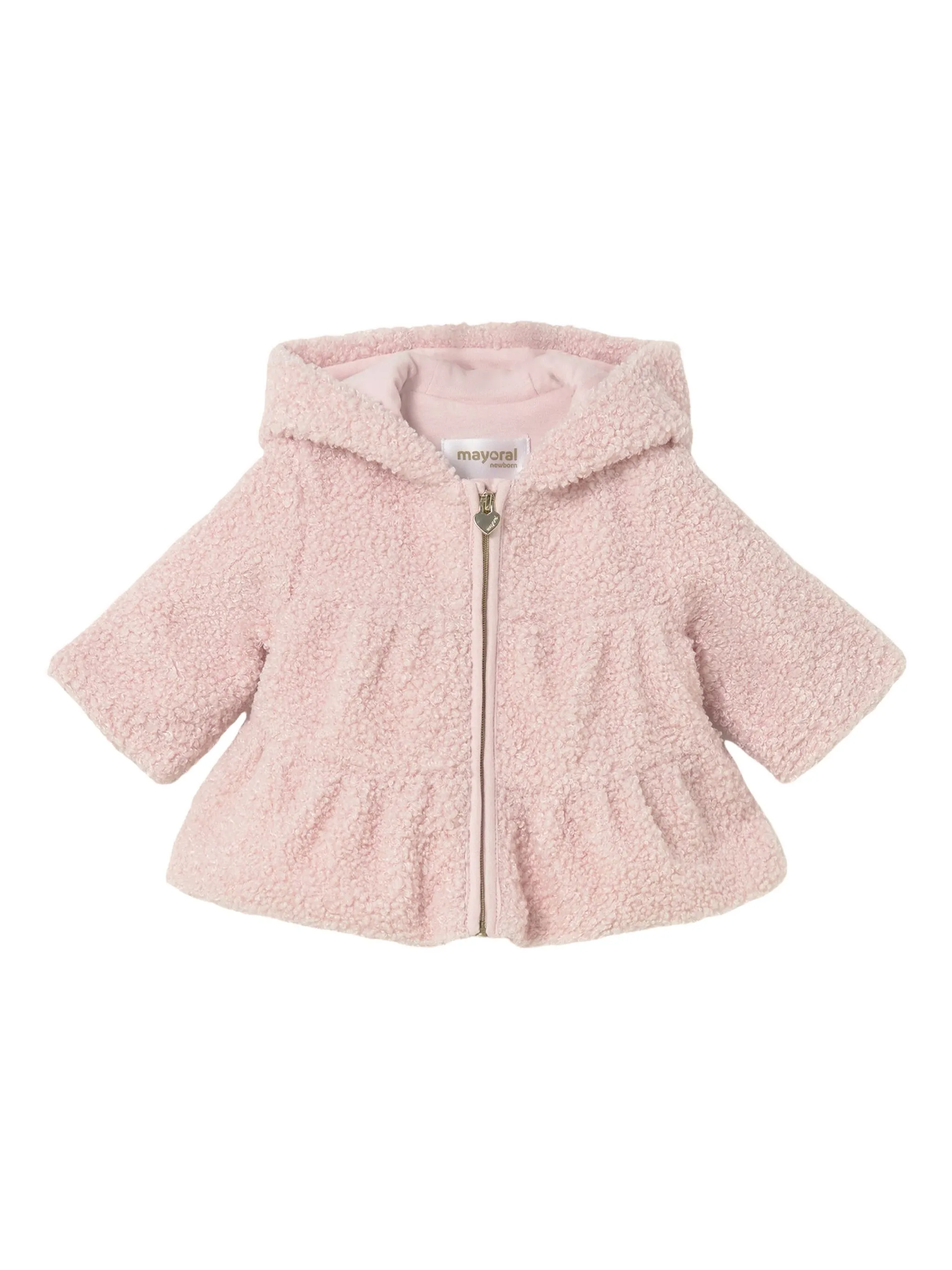 

Куртка с капюшоном и оборками Mayoral, розовый