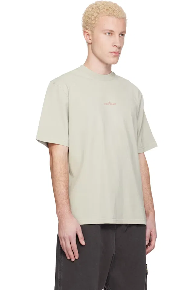 Серая футболка из чесаного органического хлопка 2100001 Stone Island — фото 2