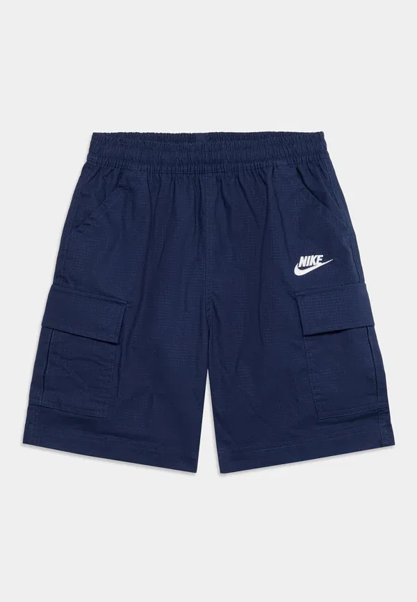 Шорты из хлопка и полиэстера Nike Sportswear, белый/темно-синий — фото 3