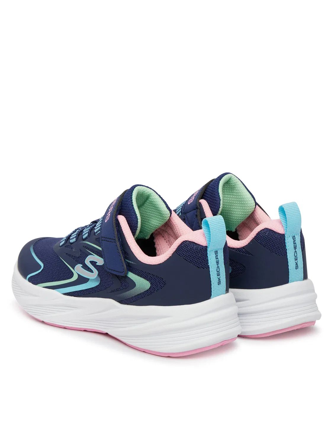 Кроссовки для девочки Microspec Tread Skechers, темно-синий — фото 3