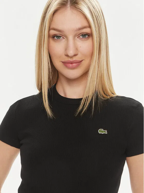 Футболка Lacoste, черная — фото 4