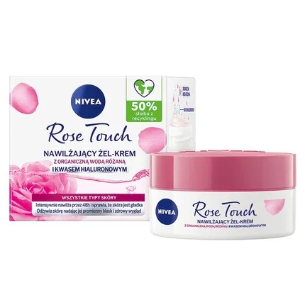 Крем для лица увлажняющий Nivea, Rose Touch 50 мл