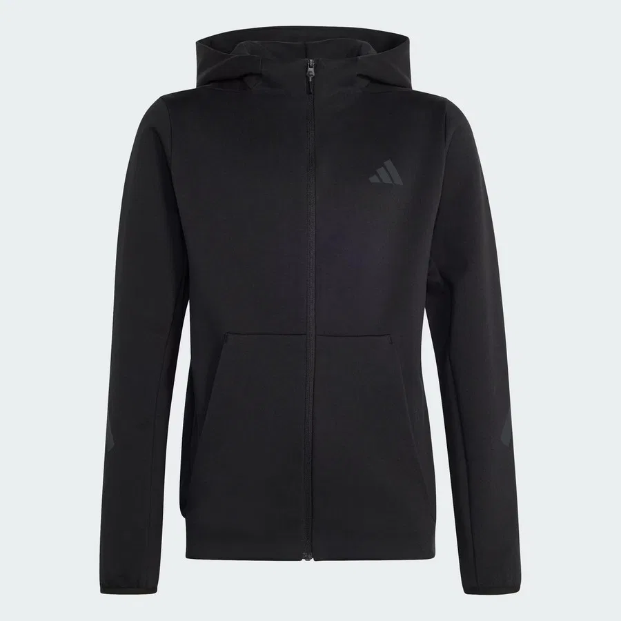 Свитшот с капюшоном и молнией Z.N.E. adidas, Черный
