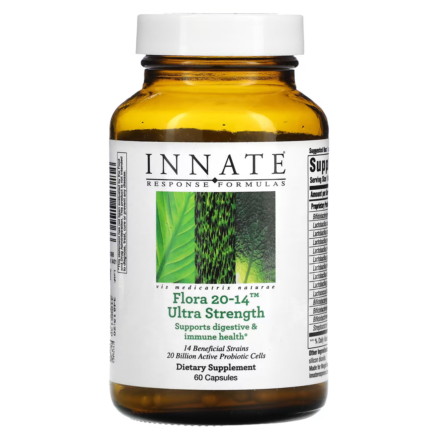 

Innate Response Formulas, Flora 20-14, повышенной силы действия, 60 капсул