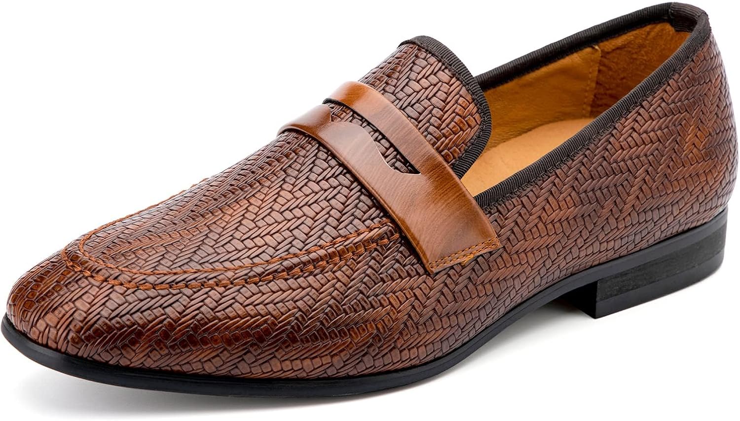 

Мужские бархатные лоферы Meijiana - стильная повседневная обувь с низким каблуком для мужчин, резиновая подошва и металлическая пряжка - идеально для делового и официального стиля, модная мужская обувь, Brown-04