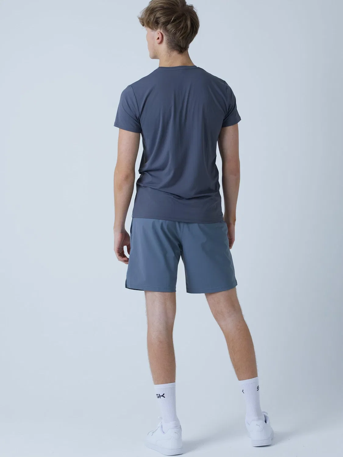Спортивные шорты Sportkind Regular Workout Pants Shorts regular серого цвета — фото 4