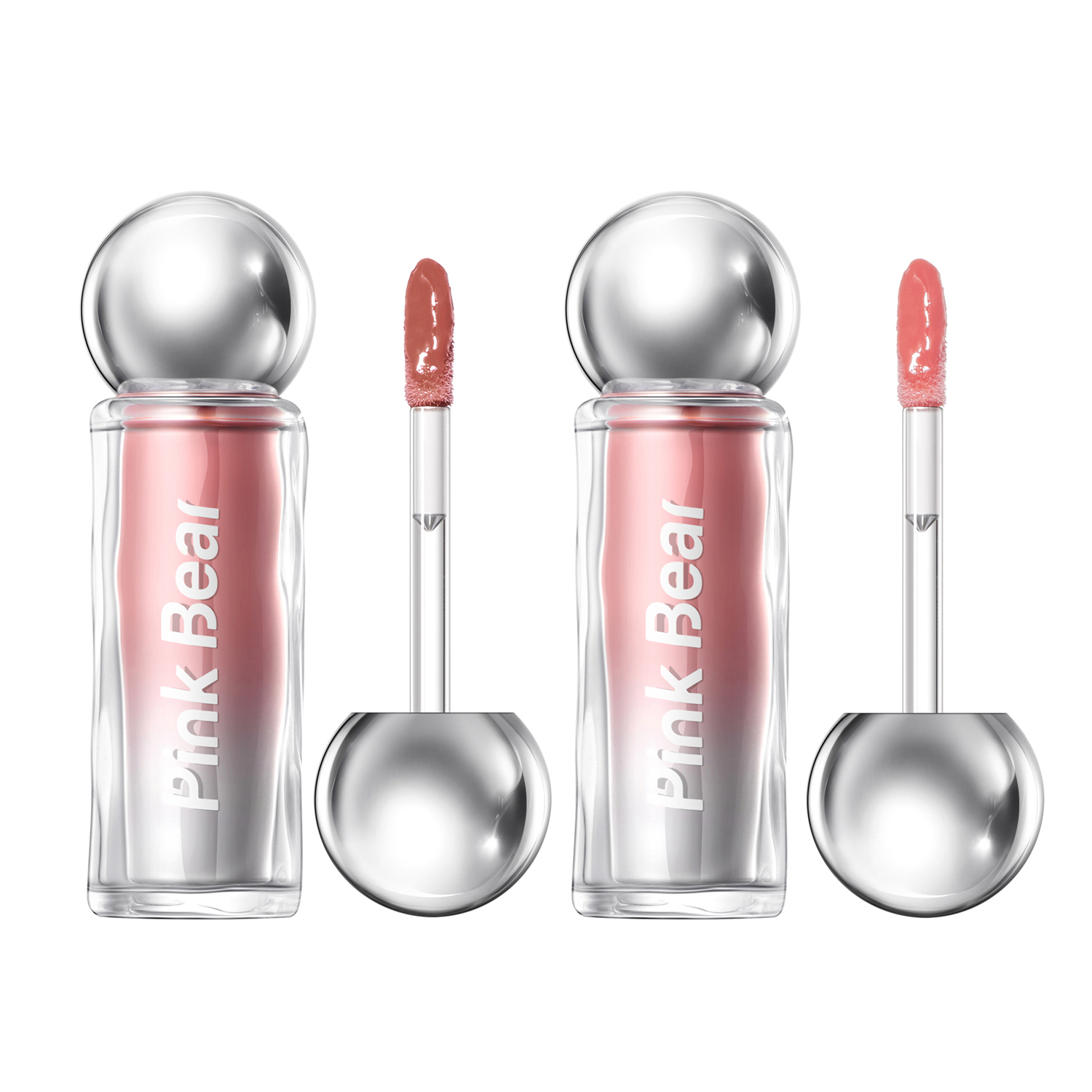 

Pink Bear Pinkbear миниатюрная лампочка цветная сыворотка для губ блеск для губ зеркальное покрытие глянцевый блеск для губ сияющий прозрачный уменьшает морщинки на губах