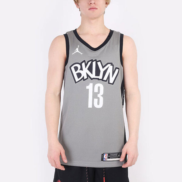 Майка Nike NBA Brooklyn Kevin Durant 20 Basketball Jersey 'Grey White', серый — фото 4