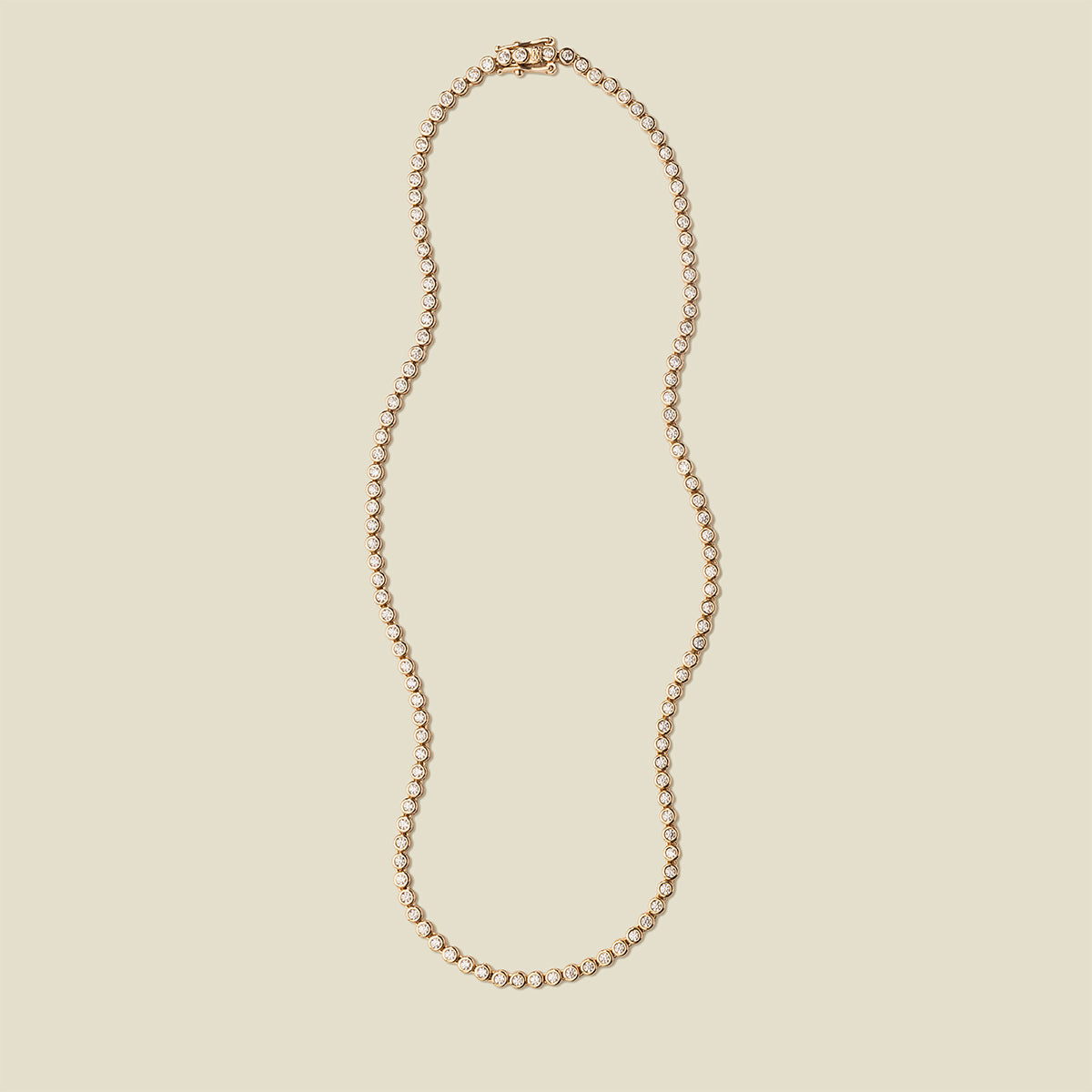 

Теннисное ожерелье с фианитами Poppy Made By Mary, Gold Vermeil