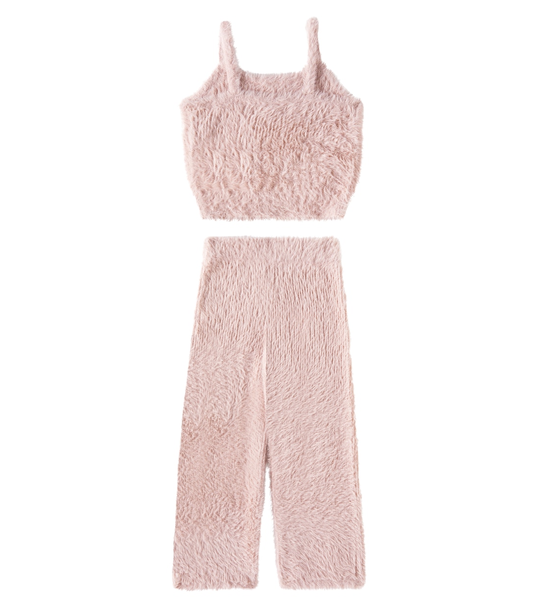 Комплект из пушистого трикотажного топа и брюк Rylee + Cru, Blush — фото 4