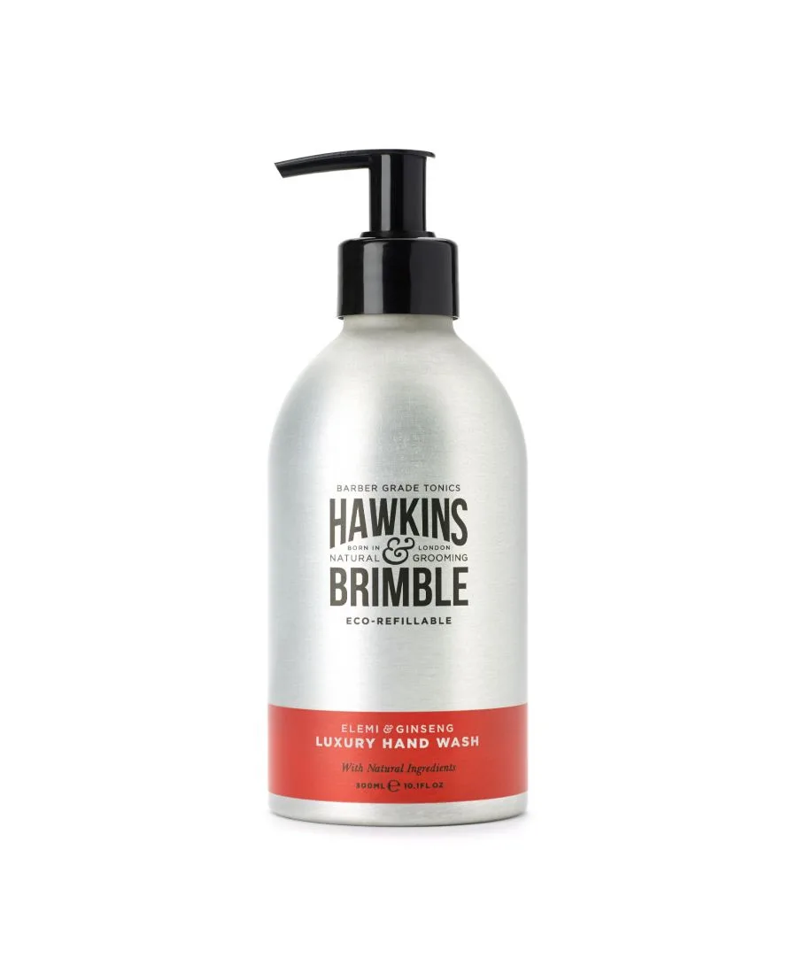 Жидкое мыло для рук Hawkins and Brimble, экологичное, многоразового использования, 10,1 жидких унций Hawkins & Brimble, серебро
