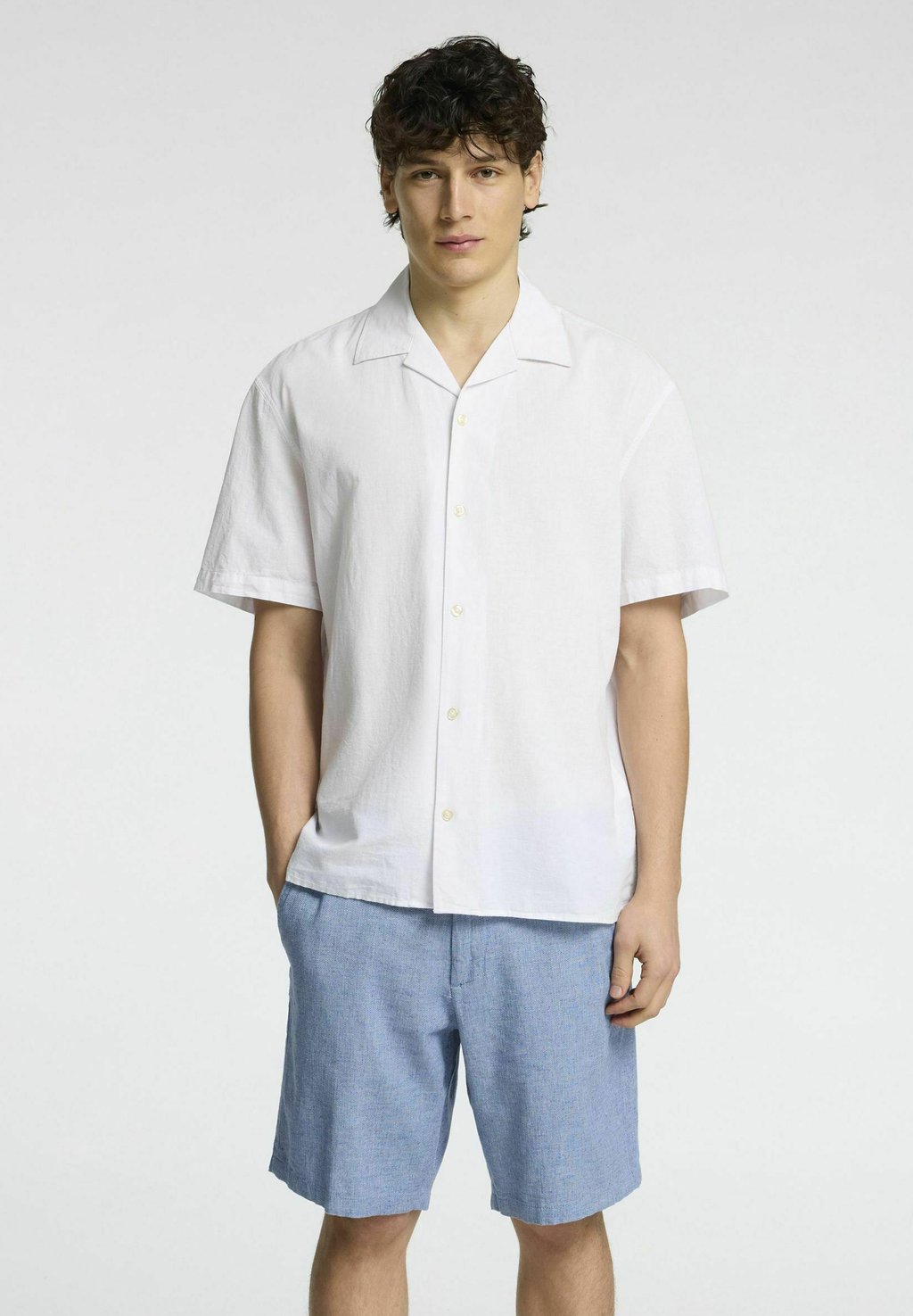 

Рубашка SLHRELAXSUN SHIRT RESORT Selected Homme, белый