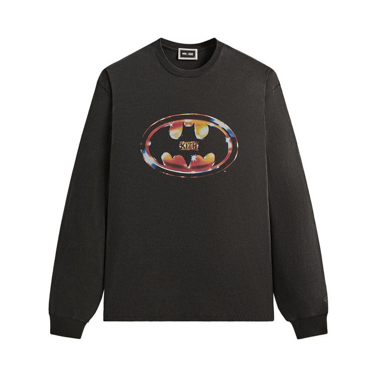 

Футболка Kith x Batman Logo Vintage Long Sleeve Tee, Black