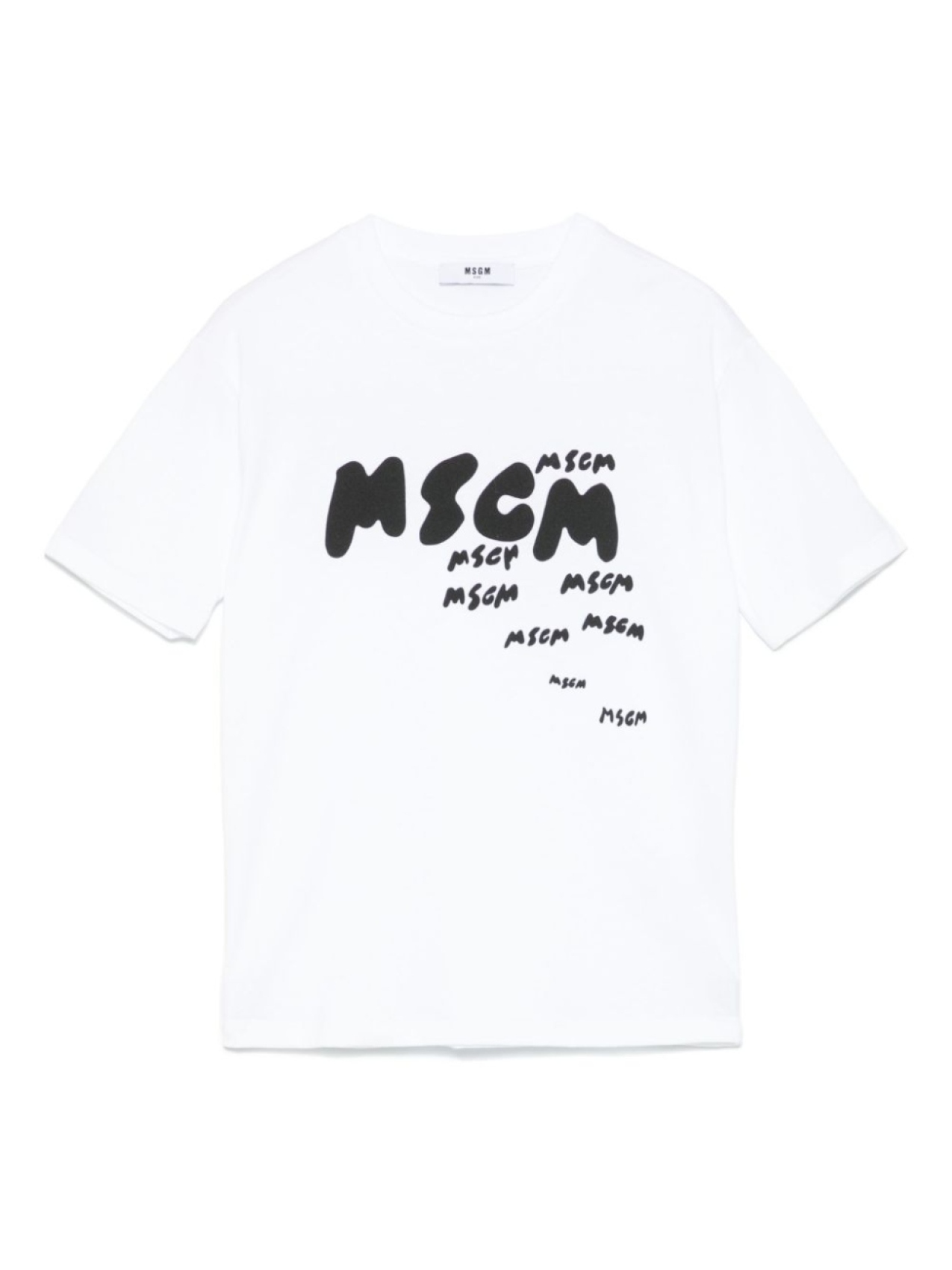 

MSGM Kids футболка с логотипом, белый