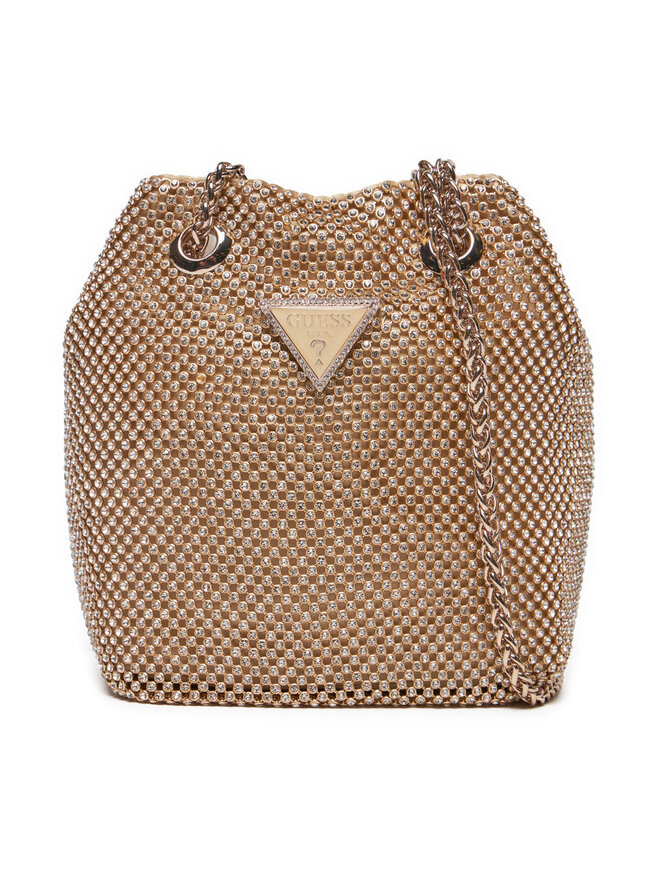 

Вечерняя сумка Guess, золотой, Черный, Вечерняя сумка Guess, золотой