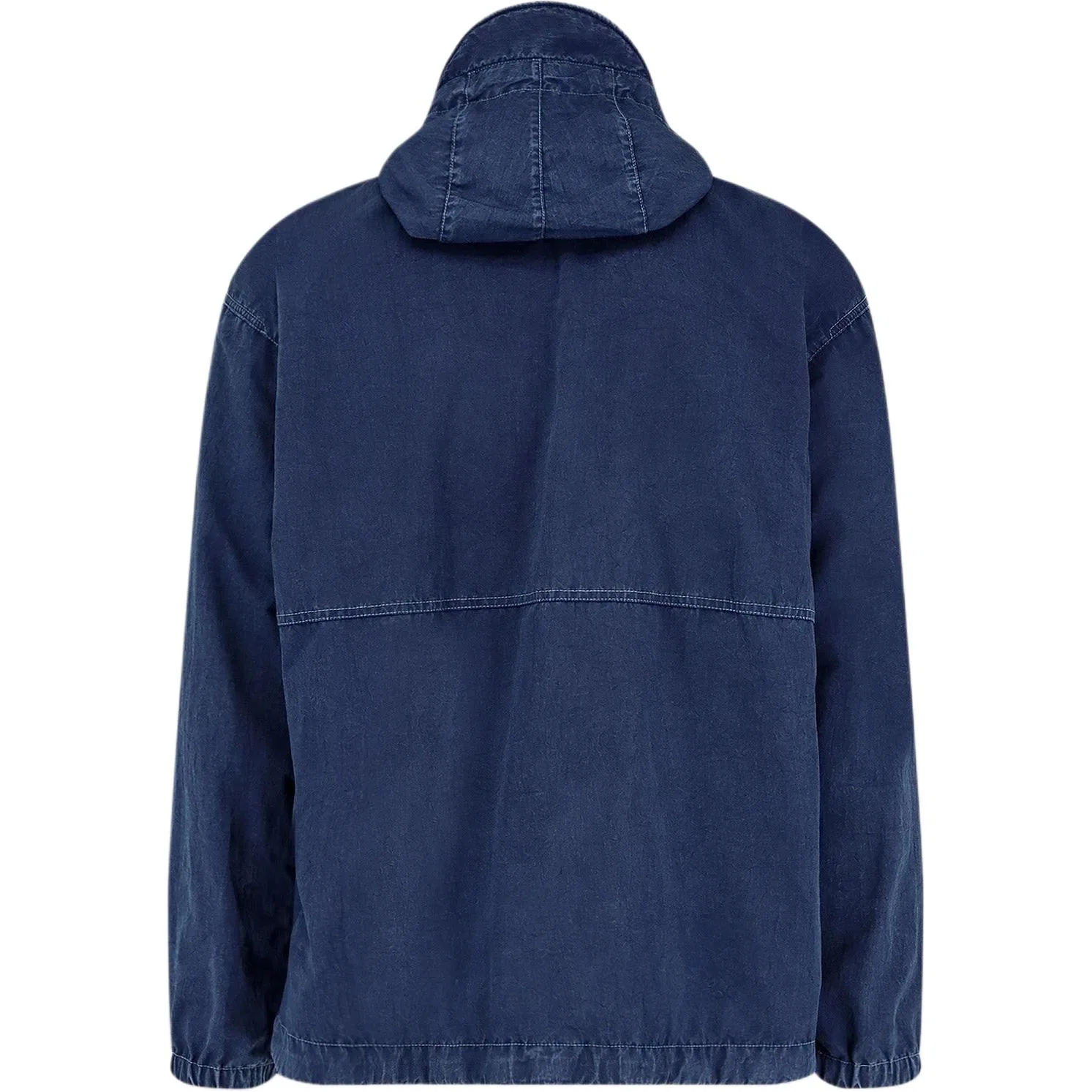 Полузастегнутая куртка Stone Island синяя — фото 3