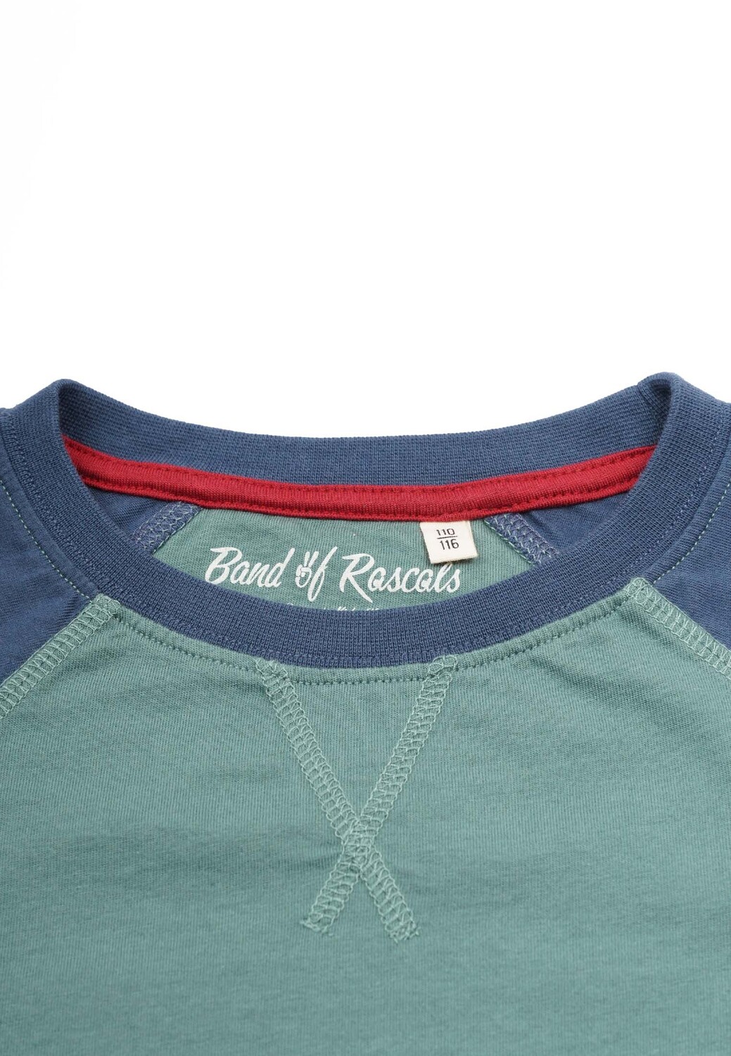 Футболка Band of Rascals Raglan, цвет sage blue — фото 4