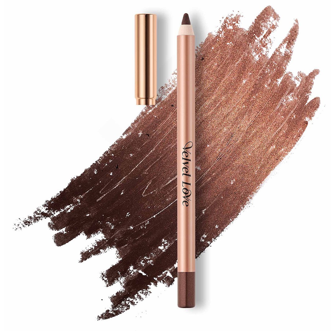 Подводка для глаз velvet love eyeliner pencil Zoeva, metallic cocoa, вес 1.2 гр. — фото 2