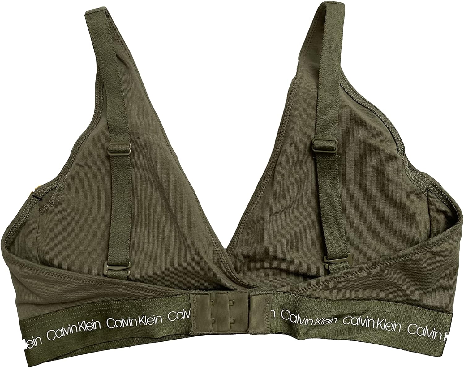 Женский бюстгальтер-бралетт Calvin Klein с легкой подкладкой и треугольными чашечками, O(Qp2626-251)/W — фото 2