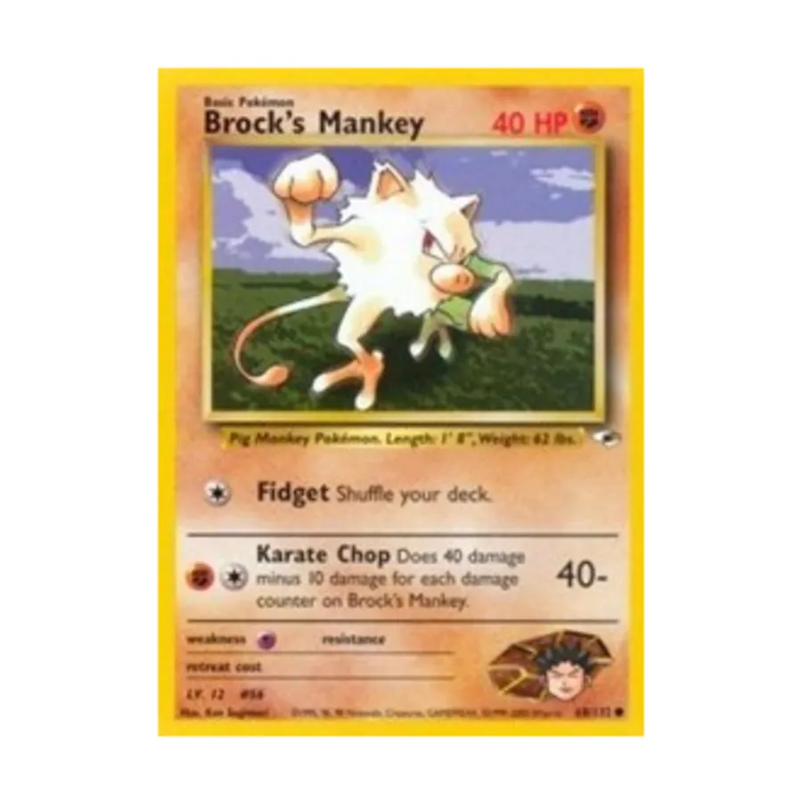

CCG Мэнки Брока (68) (C) #68, Pokemon - Gym Heroes - Singles