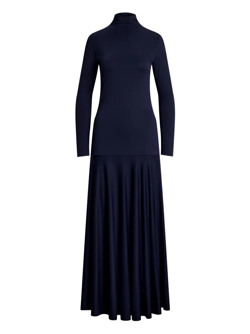 

Платье макси с высоким воротником POLO RALPH LAUREN, синий