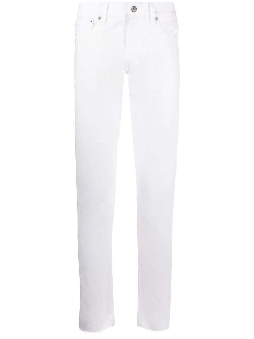 

Прямые джинсы с нашивкой-логотипом Ralph Lauren Purple Label, белый