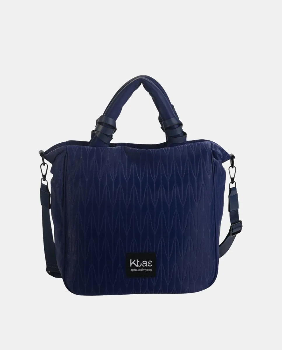 

Сумка-тоут из нейлона на молнии Kbas, синий