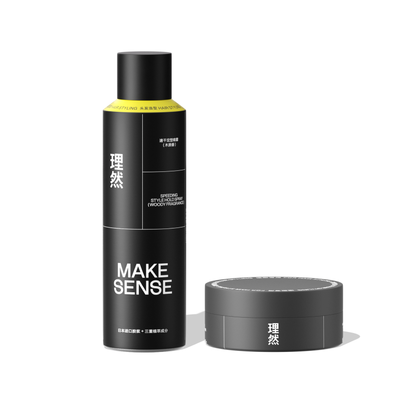 

Набор для укладки волос: глина и спрей для блеска и контроля пушистости, комплект из двух средств MAKE ESSENCE