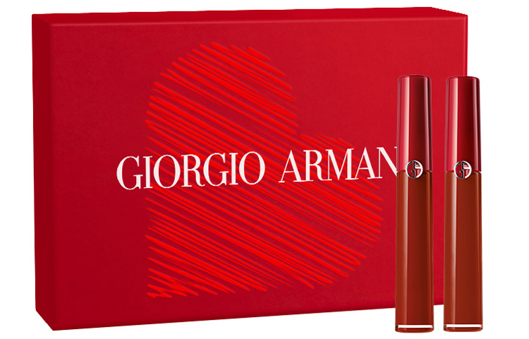 Набор жидких матовых помад lip love color с кардхолдером премиум-класса, велюровое матовое покрытие GIORGIO ARMANI — фото 3