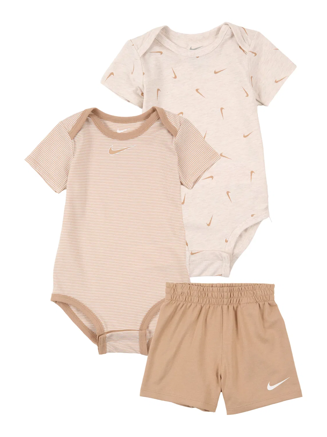 Спортивный комплект Nike Sportswear SWOOSHFETTI в цветах Camel и Sand