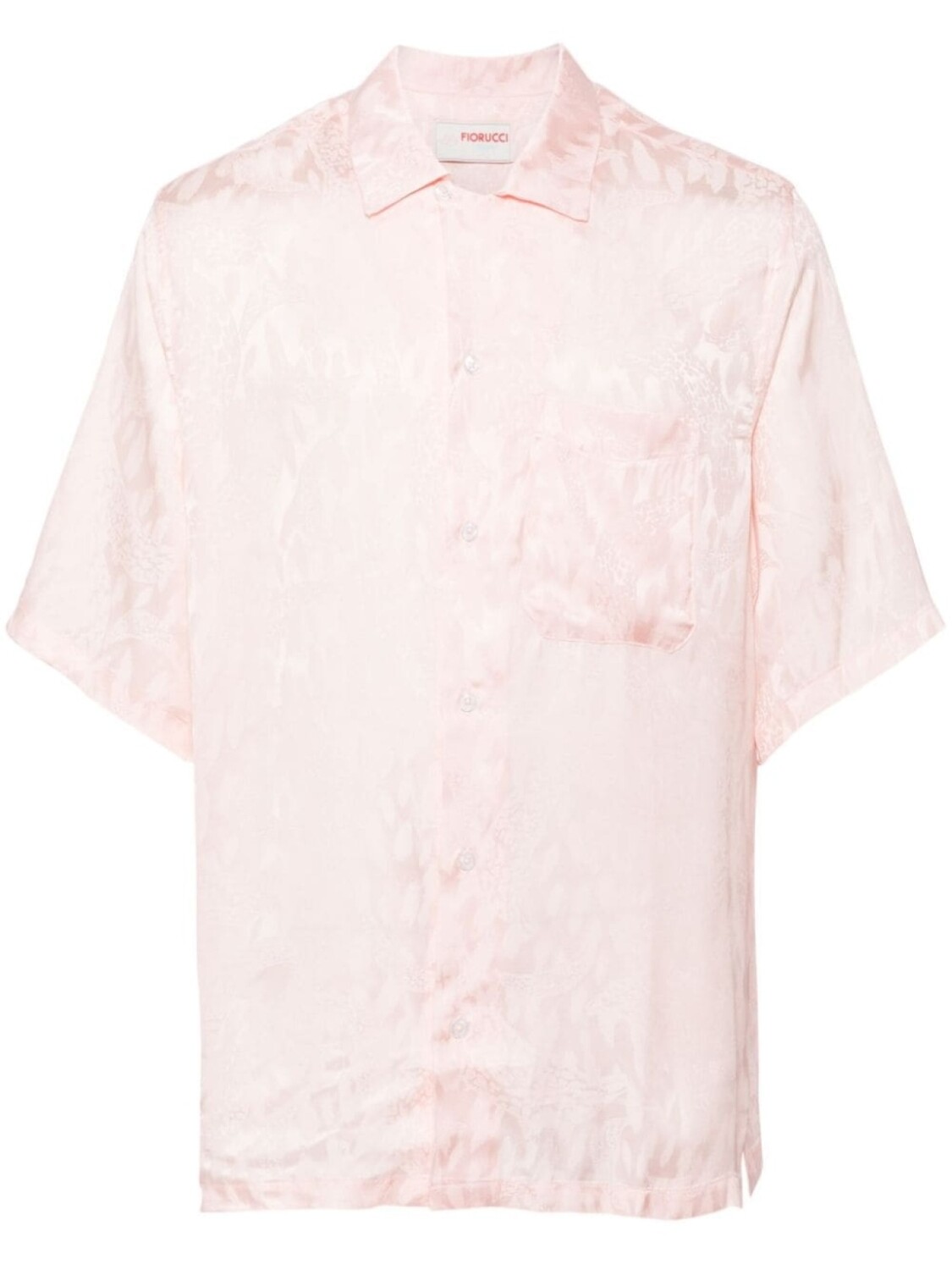 

Жаккардовая рубашка с короткими рукавами Fiorucci, розовый