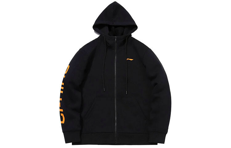 

Спортивная модная коллекция толстовка мужская черная Lining, черный